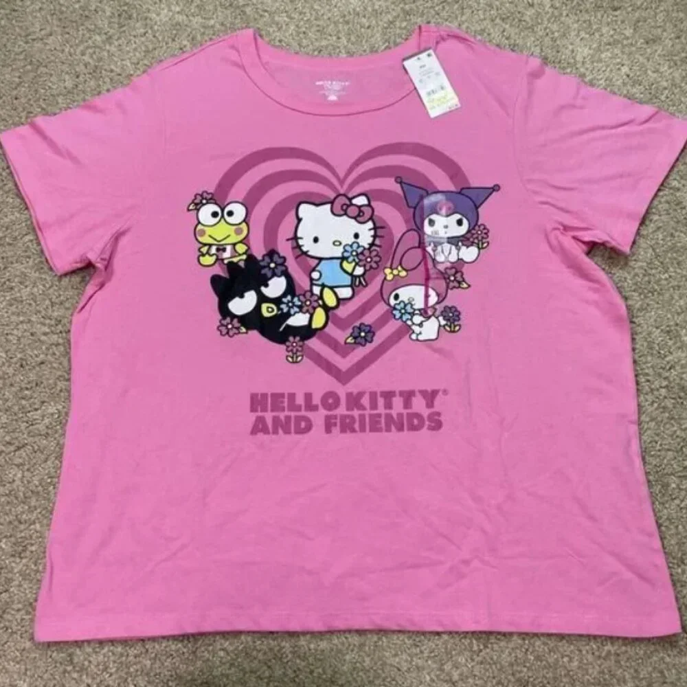 vintage Hello Kitty And Friends Sanrio Women's 2XL 2024‎ Pink NEW